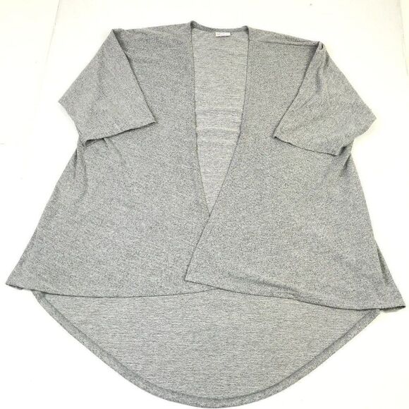 Lularoe Womens Cardigan Gray Open Front 3/4 Sleeve Stretch Knit Sweater S Small - Picture 1 of 11